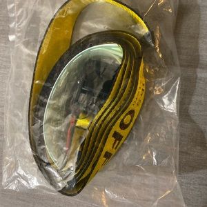 OFF WHITE YELLOW MINI INDUSTRIAL BELT